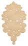 Conceptum Alfombra de Pasillo Ptn 05 - Natural Beige 90 x 200 cm